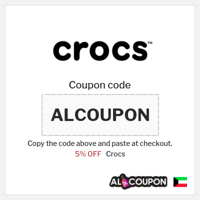 Coupon for Crocs (ALCOUPON) 5% OFF