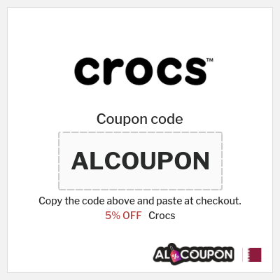 Coupon for Crocs (ALCOUPON) 5% OFF