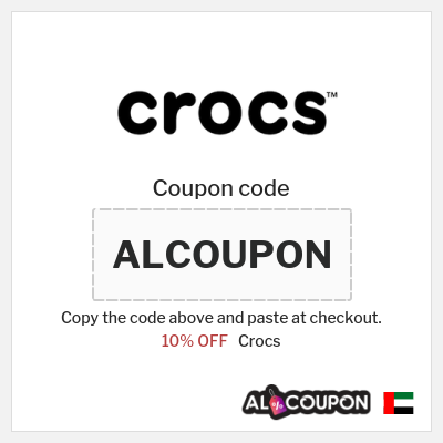 Coupon for Crocs (ALCOUPON) 10% OFF
