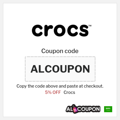Coupon for Crocs (ALCOUPON) 5% OFF