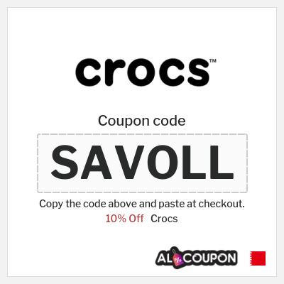 Coupon for Crocs (SAVOLL) 10% Off