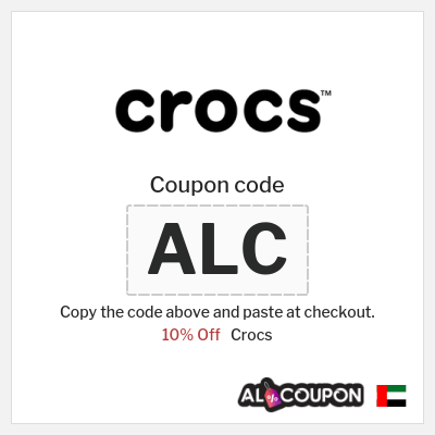 Coupon for Crocs (ALCOUPON) 10% Off