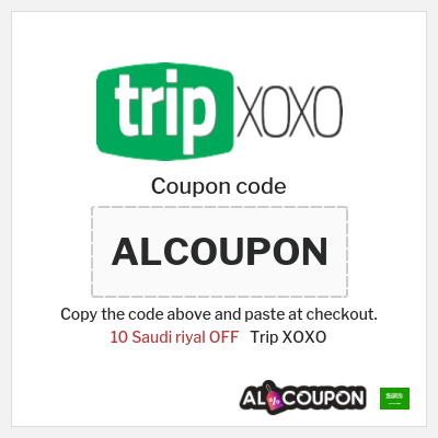 Coupon discount code for Trip XOXO 10 Saudi riyal OFF