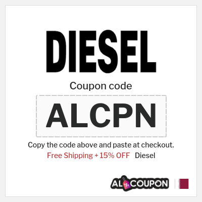 Coupon discount code for Diesel 15% OFF