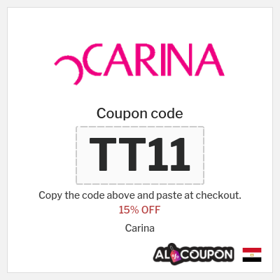 Coupon discount code for Carina 15% OFF