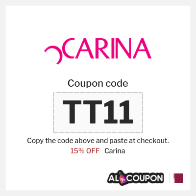 Coupon discount code for Carina 15% OFF