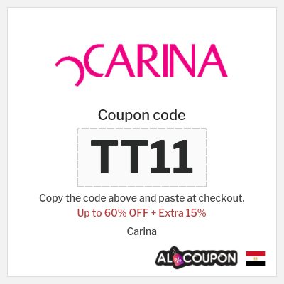 Coupon for Carina (TT11) Up to 60% OFF + Extra 15%