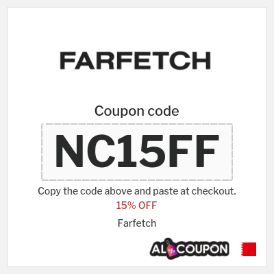 Coupon for Farfetch (NC15FF) 15% OFF