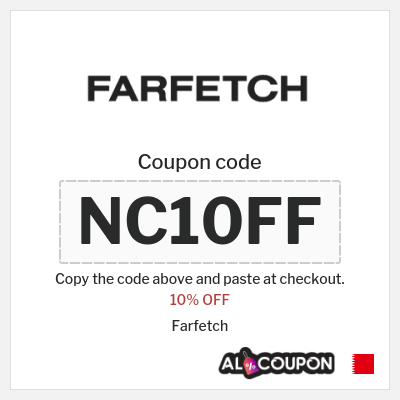 Coupon for Farfetch (NC10FF) 10% OFF