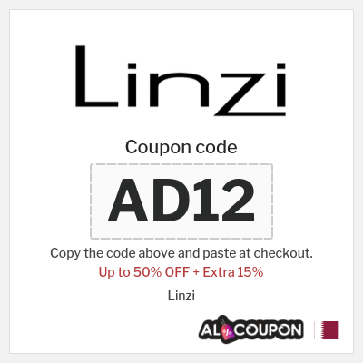 Coupon for Linzi (AD12) Up to 50% OFF + Extra 15%