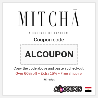 Coupon discount code for Mitcha 15% OFF