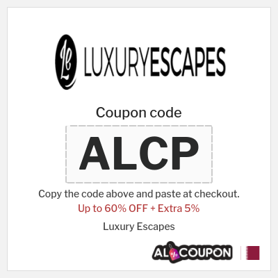 Coupon discount code for Luxury Escapes 5% OFF