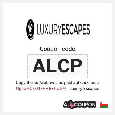 Coupon discount code for Luxury Escapes 5% OFF