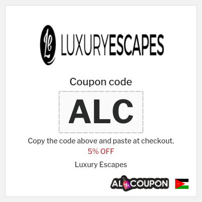 Coupon for Luxury Escapes (ALC) 5% OFF