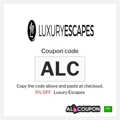 Coupon for Luxury Escapes (ALC) 5% OFF