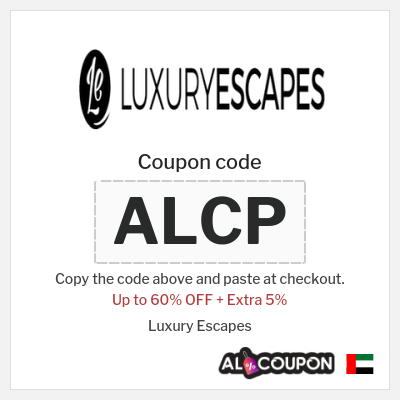 Coupon for Luxury Escapes (ALCP) Up to 60% OFF + Extra 5%