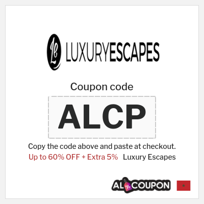 Coupon for Luxury Escapes (ALCP) Up to 60% OFF + Extra 5%