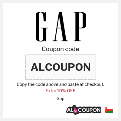 Coupon discount code for Gap 10% Exclusive Coupon