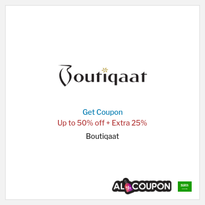 Coupon discount code for Boutiqaat 25% OFF