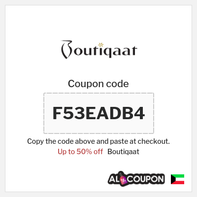Coupon discount code for Boutiqaat Up to 50% off