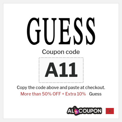 Coupon discount code for Guess 10% OFF