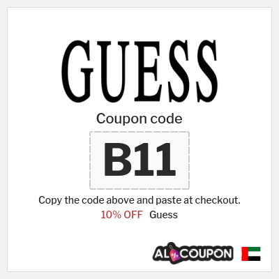 Coupon for Guess (B11) 10% OFF