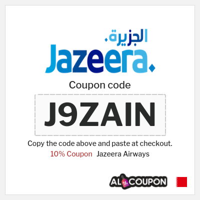 Coupon discount code for Jazeera Airways 10% Exclusive Promo Codes