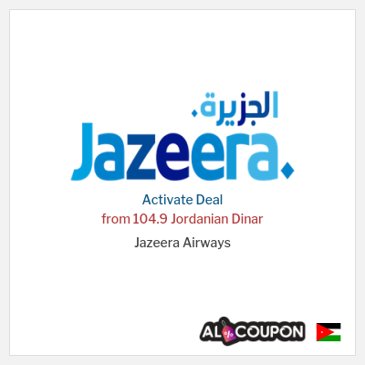 Special Deal for Jazeera Airways from 104.9 Jordanian Dinar