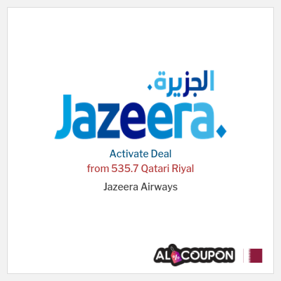 Special Deal for Jazeera Airways from 535.7 Qatari Riyal