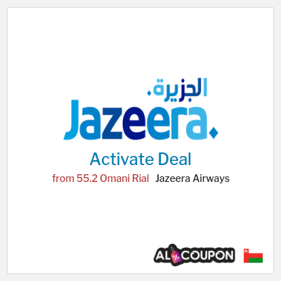 Special Deal for Jazeera Airways from 55.2 Omani Rial