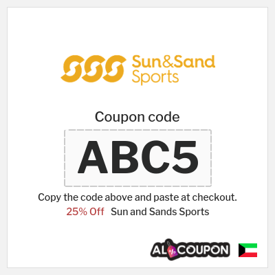 Coupon for Sun and Sands Sports (ABC5) 25% Off 