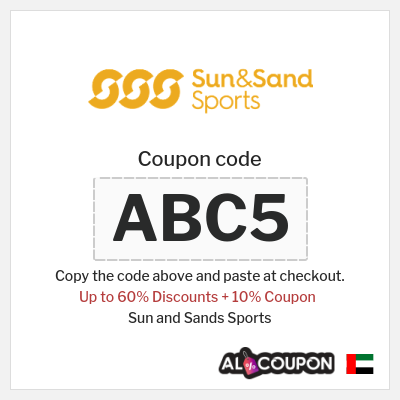 Coupon for Sun and Sands Sports (ABC5) Up to 60% Discounts + 10% Coupon