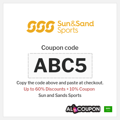 Coupon for Sun and Sands Sports (ABC5) Up to 60% Discounts + 10% Coupon