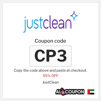 Coupon discount code for JustClean 55% OFF