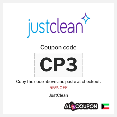 Coupon discount code for JustClean 55% OFF