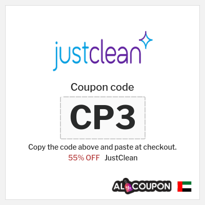 Coupon for JustClean (CP3) 55% OFF