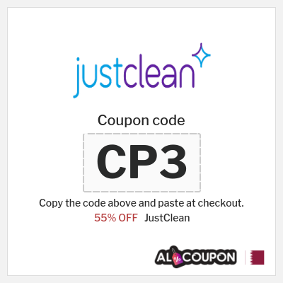Coupon for JustClean (CP3) 55% OFF