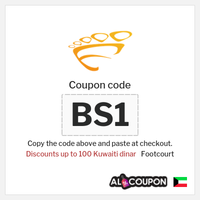 Coupon discount code for Footcourt 100 Kuwaiti dinar off