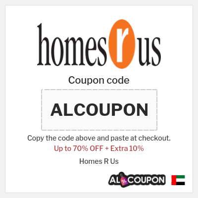 Coupon for Homes R Us (ALCOUPON) Up to 70% OFF + Extra 10%