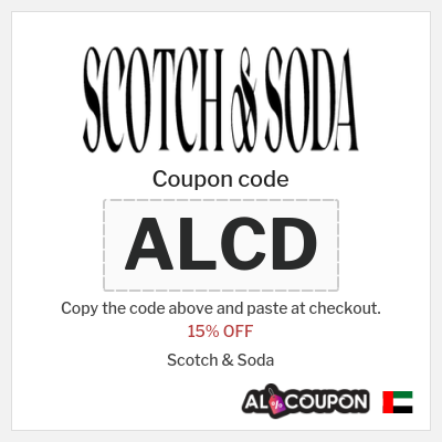 Coupon for Scotch & Soda (ALCD) 15% OFF