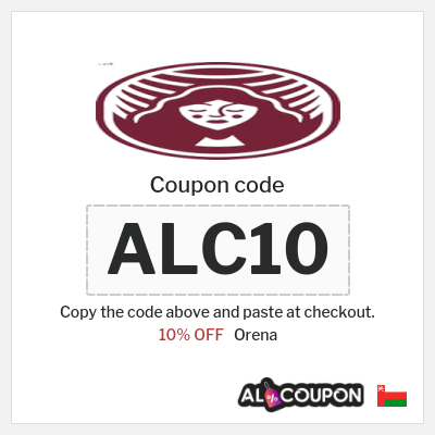 Coupon for Orena (ALC10) 10% OFF