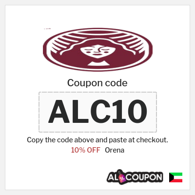 Coupon for Orena (ALC10) 10% OFF