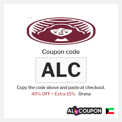 Coupon for Orena (ALC) 40% OFF + Extra 10%