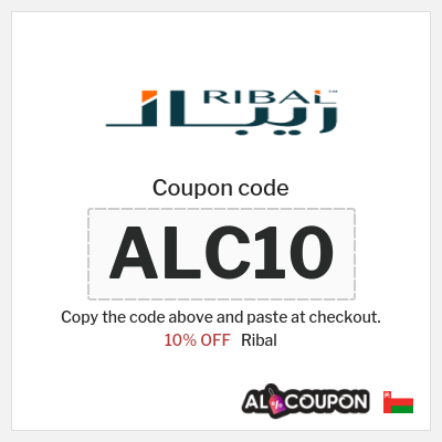 Coupon for Ribal (ALC10) 10% OFF