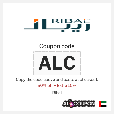 Coupon for Ribal (ALC) 50% off + Extra 10%