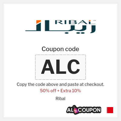 Coupon for Ribal (ALC) 50% off + Extra 10%