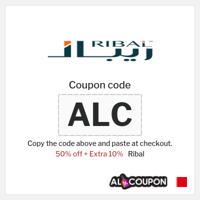 Coupon for Ribal (ALC) 50% off + Extra 10%