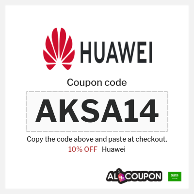 Coupon discount code for Huawei 10% OFF Coupon Codes