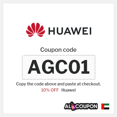 Coupon discount code for Huawei 10% OFF Coupon Codes