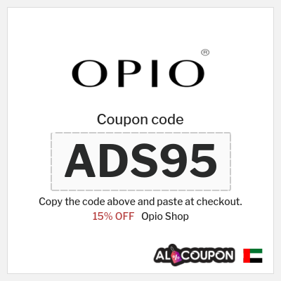 Coupon discount code for Opio Shop 15% OFF